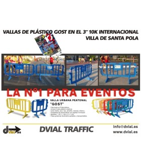 VALLA DE PLASTICO PARA EVENTOS DEPORTIVOS VALLA DE PLASTICO PARA EVENTOS DEPORTIVOS