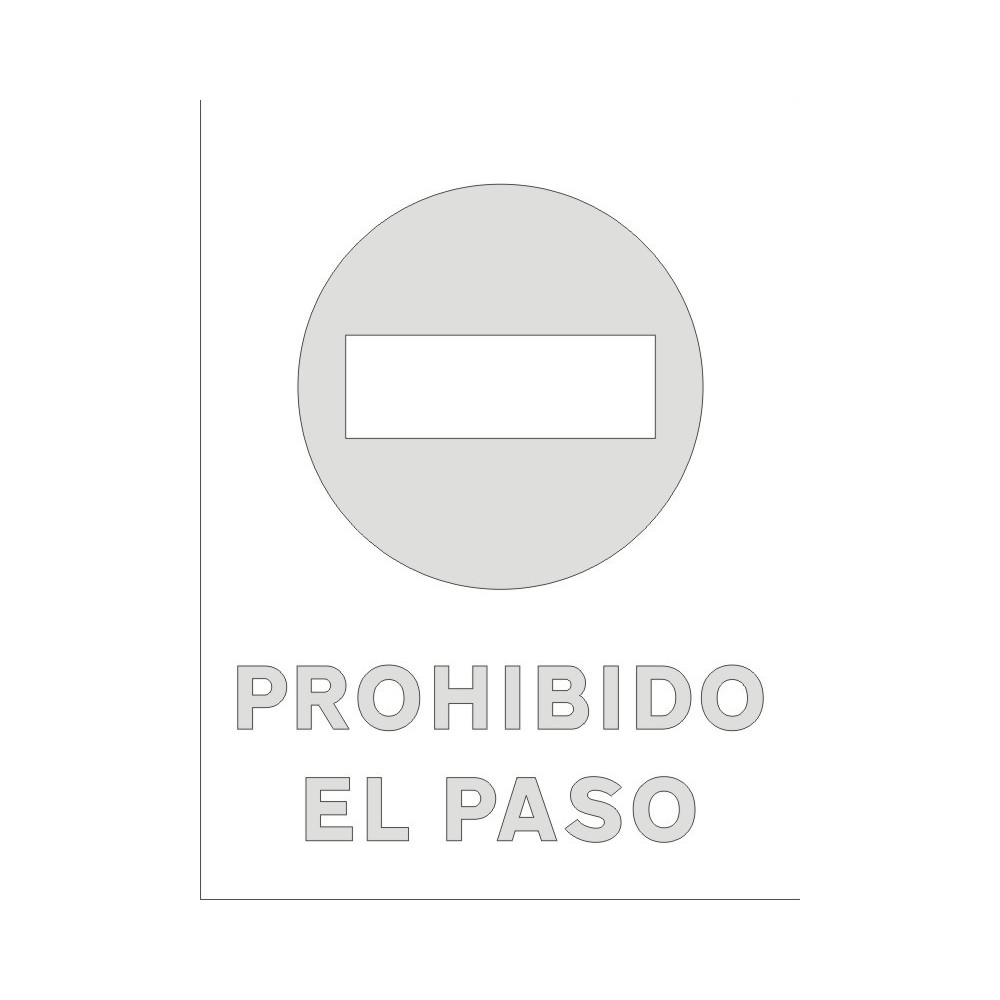 PROHIBIDO EL PASO Template