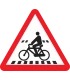 SEÑAL PELIGRO PASO DE CICLISTAS