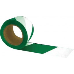 CINTA DE BALIZAMIENTO 10 cms verde blanco