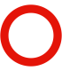 Comprar señal de tráfico adhesiva R100 prohibido circular a precio de oferta