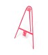 Trípode tubular lacado rojo para señales de tráfico 65x85 cm